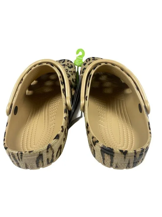 NWT Crocs Women's 10 Classic Leopard Print Clog Shoes from Finish Line Sold out - Picture 9 of 10